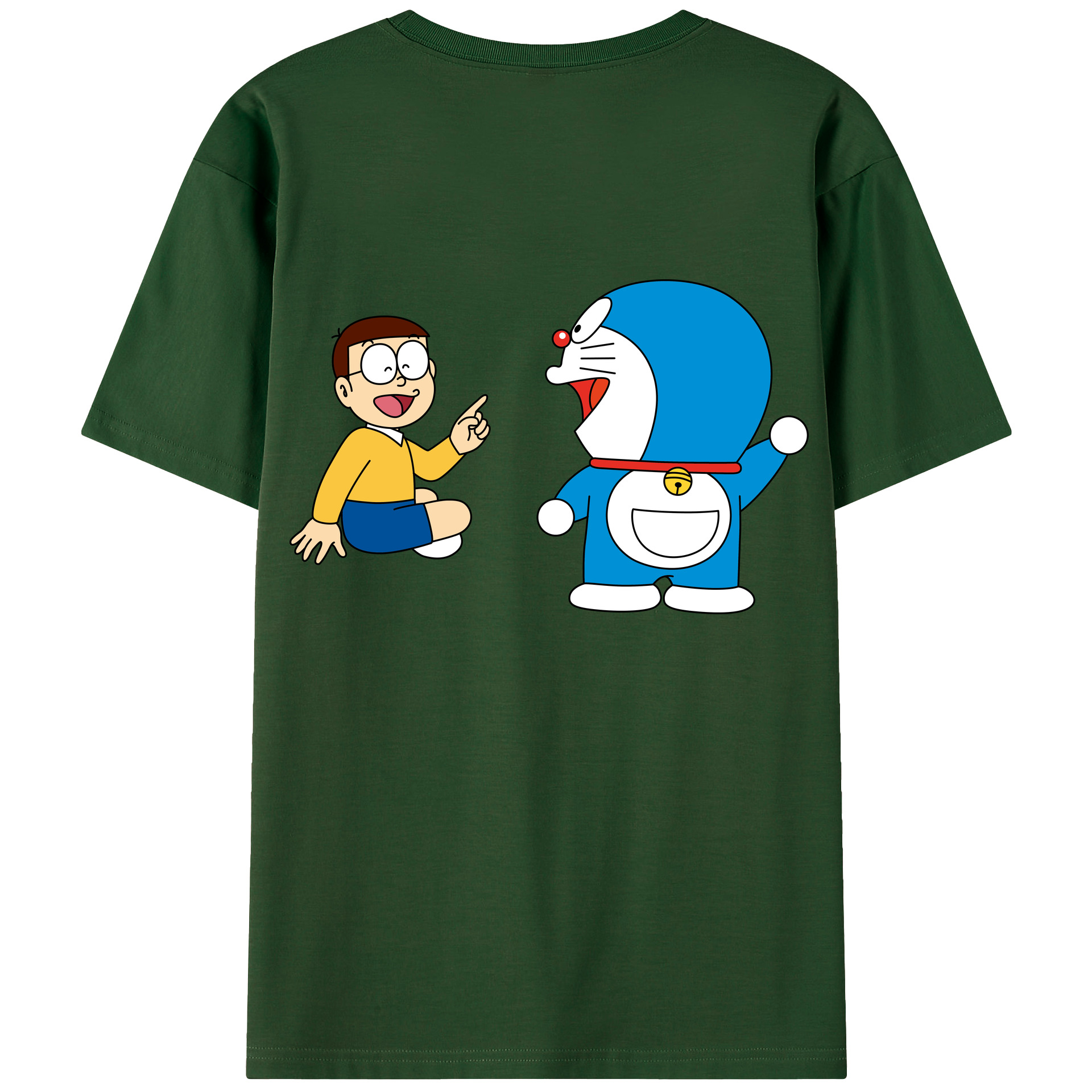 （画像用） ドラえもん Doraemon 綿100％半袖Tシャツ（背面プリント）